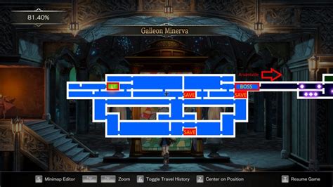 Bloodstained Ritual Of The Night Galleon Minerva Guide Hold To Reset