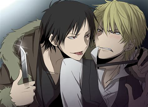Share the best gifs now >>>. Interested in joining my Izuo club? (Izaya x Shizuo from ...