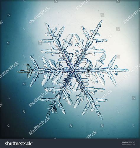 Natural Snowflake Macro Stock Photo 92347843 Shutterstock