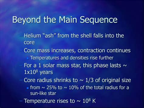 On The Main Sequence Behaviour Of A Main Sequence Star Ppt Download