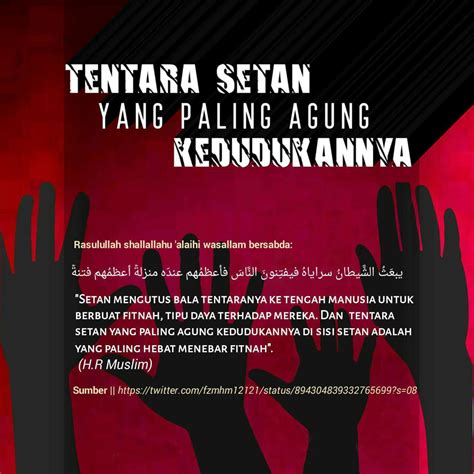 YANG PALING AGUNG KEDUDUKANNYA ADALAH YANG PALING HEBAT MENEBAR FITNAH
