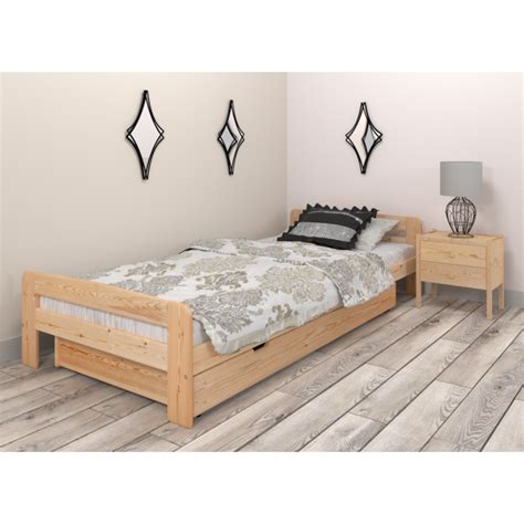 łóżko Drewniane Klara 90x200 Sosnowe Stelaż Producent Maxi Drew