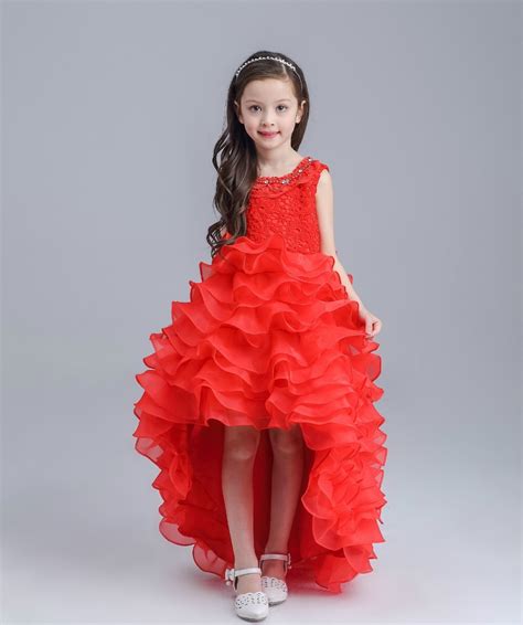 Princess Flower Girl Dress For Wedding And Party Bridesmaid Kids Bow