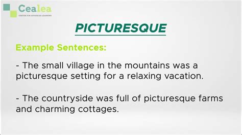 Learn How To Use Picturesque Meaning Synonyms Antonyms And Example