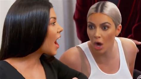 kim kardashian calls kourtney the least exciting to look at youtube