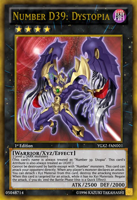 Number D39 Dystopia Yugioh Fan Card By Yeidenex On Deviantart