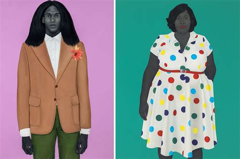In New Show Michelle Obamas Portrait Artist Shifts To The Monumental