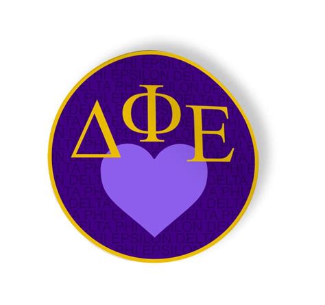 Delta Phi Epsilon Mascot Round Decals Sale 495 Greek Gear®