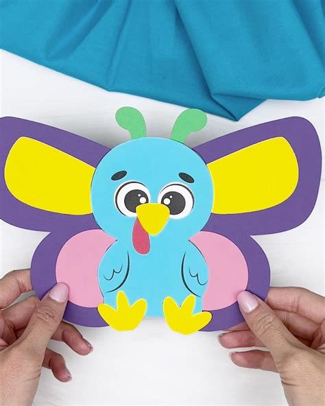 Butterfly Turkey Disguise Craft For Kids Free Template Video Video