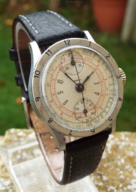 Antiques Atlas - Gents 1940s Parker Chronograph Wrist Watch