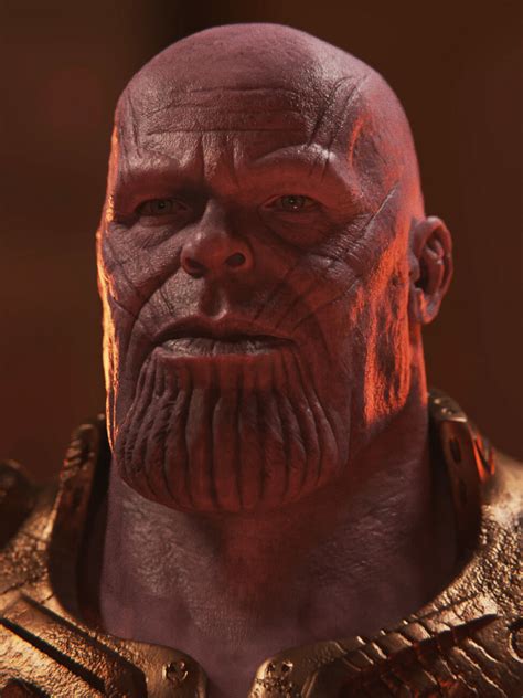 Thanos 3d Portrait Blender Cycles Zbrushcentral