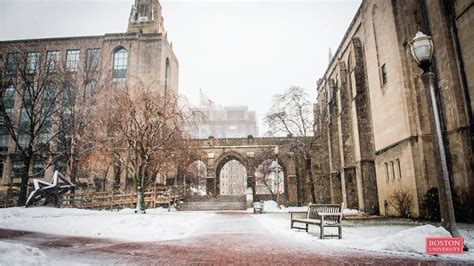 Download Snowy Boston University Wallpaper