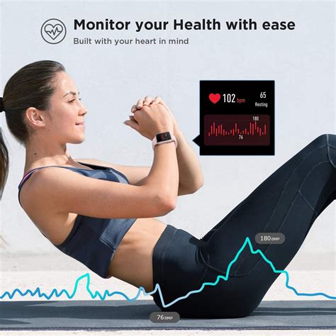 Smart Watch Fitness Tracker Heart Rate Monitor Step Calorie Counter Sleep Monitor Music Control