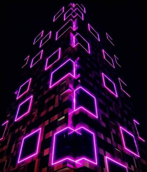 Aesthetic Building And Hot Pink εικόνα Neon Aesthetic