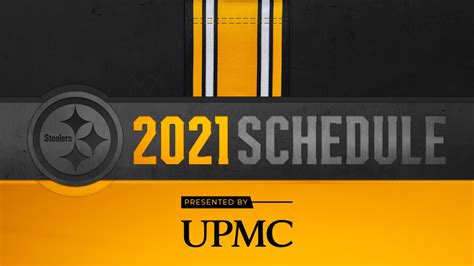 Steelers release 2021 schedule