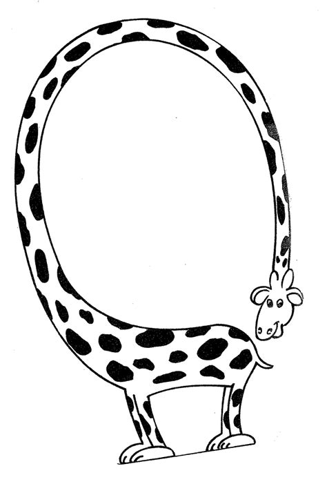 Coloriage d’une girafe pour enfants à imprimer et colorier