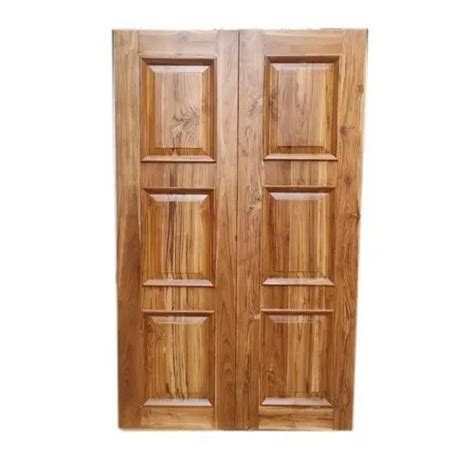 Exterior 32mm Teak Wood Double Carving Door For Home 8x4 Feet Lxw