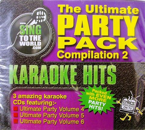 karaoke the ultimate party pack karaoke hits by karaoke uk music
