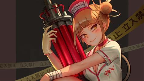 Waifu2x, no waifu, no laifu, anime, anime girls, monochrome. Himiko Toga 4K 8K HD My Hero Academia (Boku no Hero ...