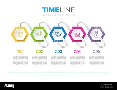 Timeline Infographics Icons For Business Data Visualization Stock