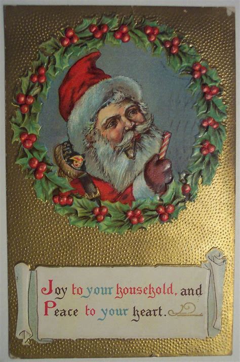 Vintage Christmas Postcard Santa Dave Flickr