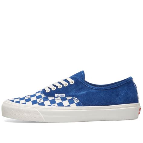Vans Vault Og Authentic Lx True Blue And Checkerboard End Us