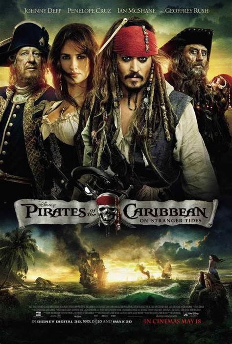 Disney Pirates Of The Caribbean On Stranger Tides Mermaid Movie Poster