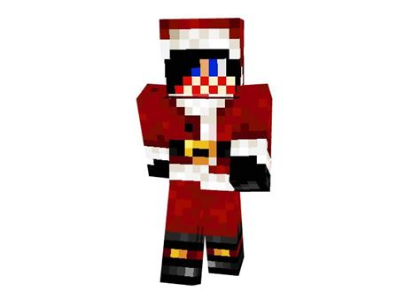 An Image Of A Pixellated Santa Clause In Red And White Clothes With His