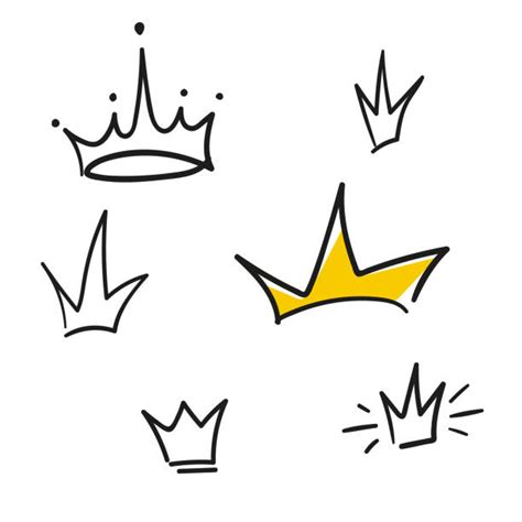 Queen Crown Doodle Stock Vectors Istock