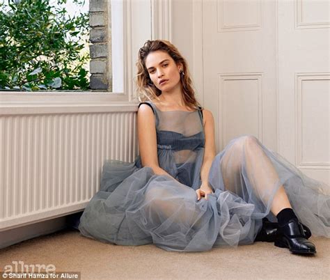 Lily James Admits She Would Love To Play A Bad Girl Daily Mail Online