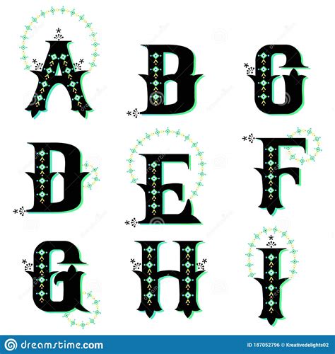 Abc Alphabets Abcdefghi Collection Midnight Sky Gradient Lowercase
