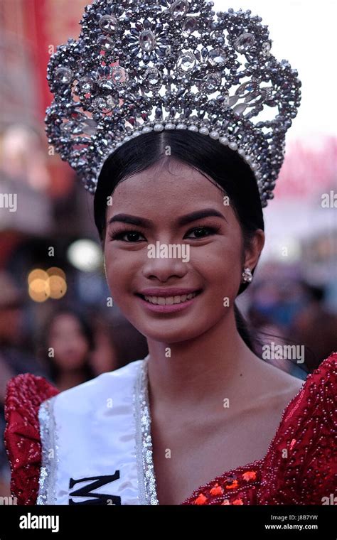 A Young Filipino Beauty Queen Takes Part In San Isidro Pahiyas Festival In Honour Of Patron