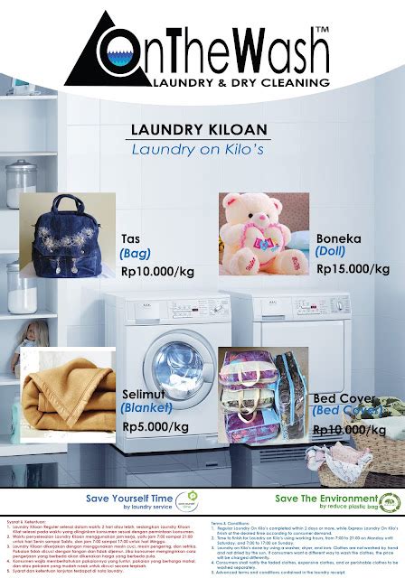 Onthewash Daftar Harga Laundry Kiloan 2016