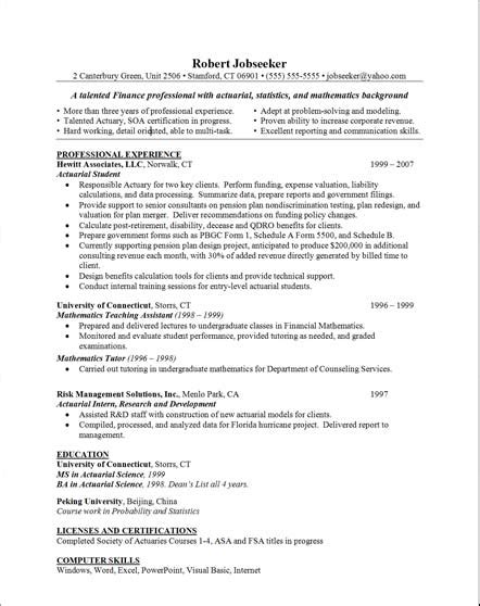 Sample Resumes With Skills