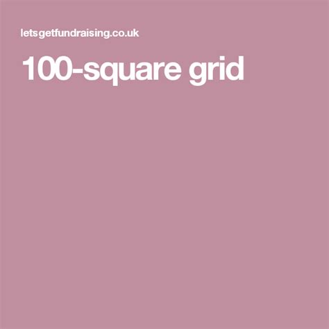 100 Square Grid Grid Square The 100