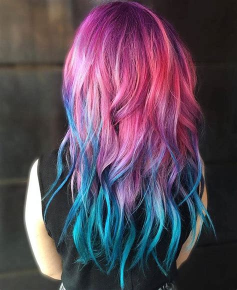 Ombre Hot Pink Hair Color