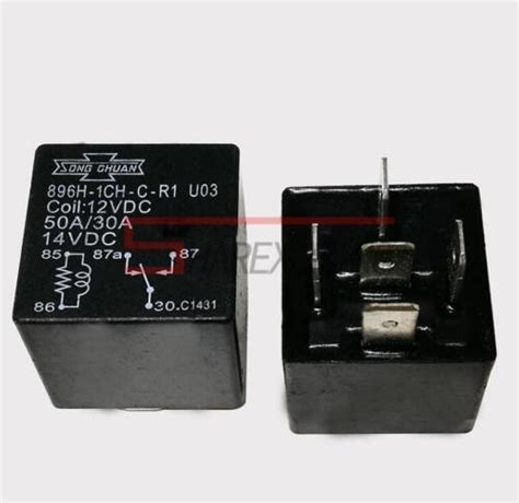 One New Song Chuan 896h 1ch C R1 U03 12vdc 50a Automotive Relay 5 Prong