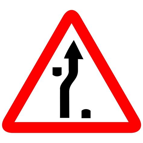 Reflective Traffic Diversion On Dual Carriageway Cautionary Warning Si