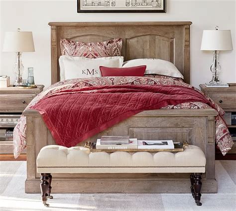 Modern, shaker, mission, contemporary, and traditional designs. Linden Wood Paneled Bed | Wooden Beds | Pottery Barn in ...