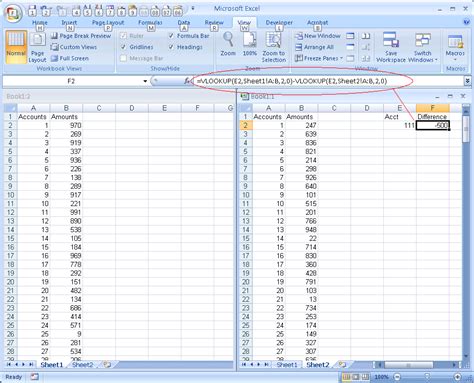 Excel Compare Two Worksheets Find Differences