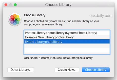 How To Move An Iphoto Library Into Photos For Mac