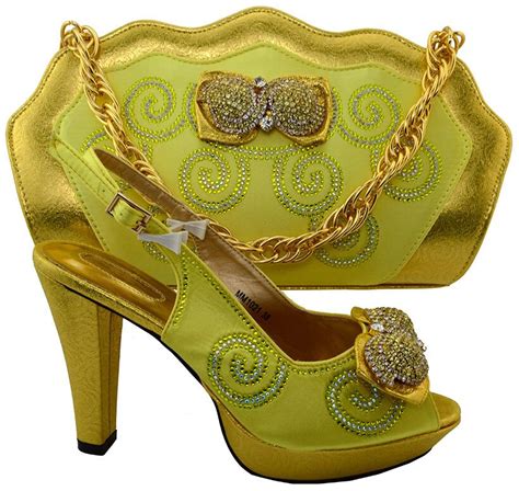 Buy New Arrival Italian Matching Shoe And Bag Set African Wedding Shoe And Bag