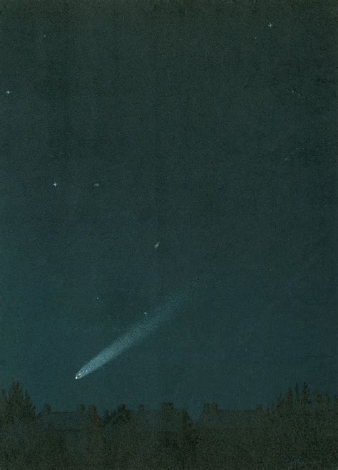 The Comet Of 4 11 1882 As Seen Drawing By Mary Evans Picture