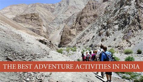 15 Best Adventure Activities In India Tourism Of India