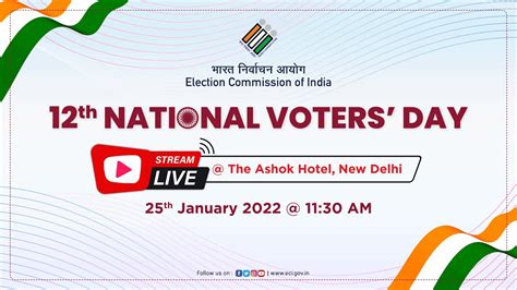 Election Commission Of India Is Celebrating 12th National Voters Day