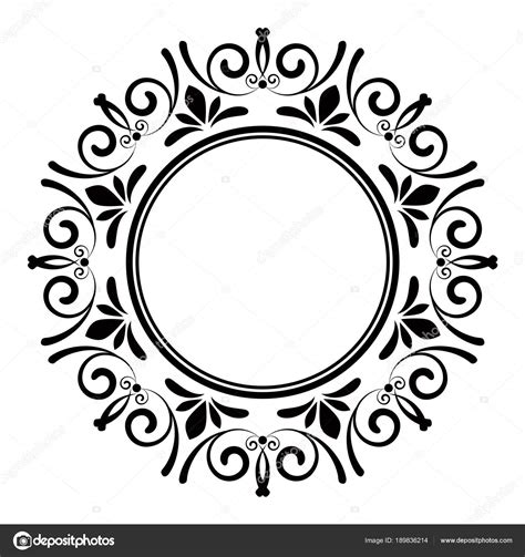 Decorative Round Frame Stock Vector Image By ©flowersmile 189836214