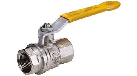 Rs Pro Nickel Plated Brass Full Bore 2 Way Ball Valve Bspt 1 14in