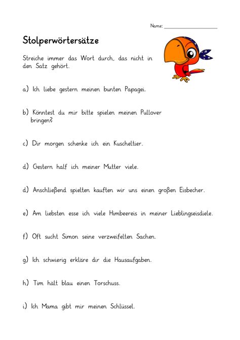 Maybe you would like to learn more about one of these? Stolperwörter Lesetest Arbeitsblätter - Worksheets