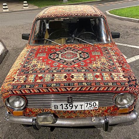 This Guy Carpet Covered His Soviet Era Car Because Its The Most