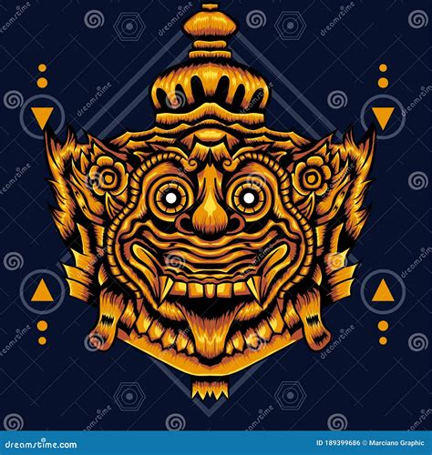 Illustration Vector Graphic Of Barong Stock Vector Illustration Of